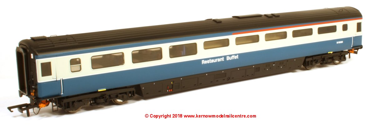 763RB001B Oxford Rail Mk3a Restaurant Unclassified Buffet Coach number M10005 in BR Blue and Grey livery